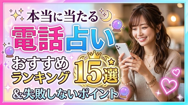 本当に当たる電話占いおすすめランキング15選と失敗しないポイント